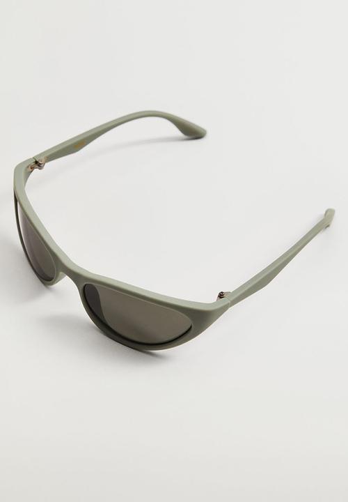 MANGO - Acetate frame sunglasses - green