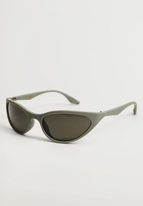 MANGO - Acetate frame sunglasses - green