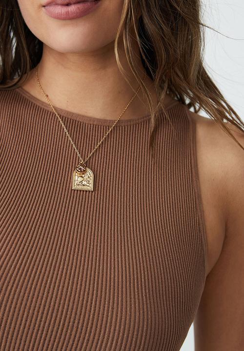 Rubi - Premium zodiac necklace - gold plated aquarius