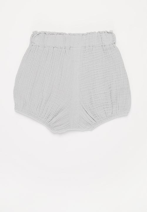 Pop Candy - Baby elastic waist shorts - blue