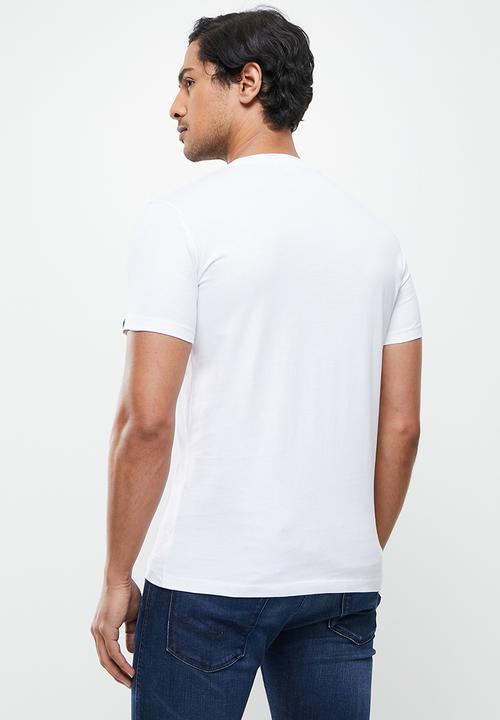 Replay - Center chest print tee - white