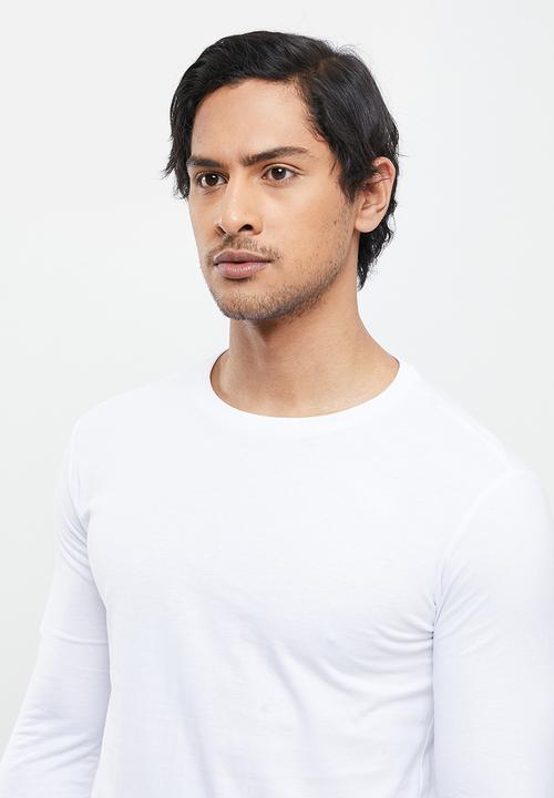 Replay - Essential long sleeve tee - white