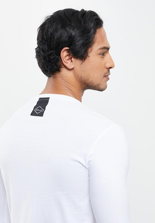 Replay - Essential long sleeve tee - white