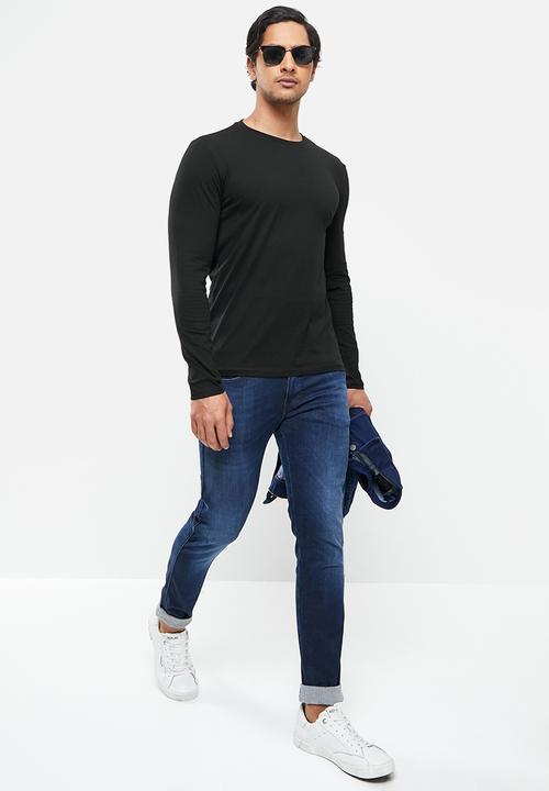 Replay - Essential long sleeve tee - black