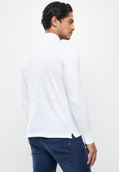 Replay - Replay long sleeve golfer - white