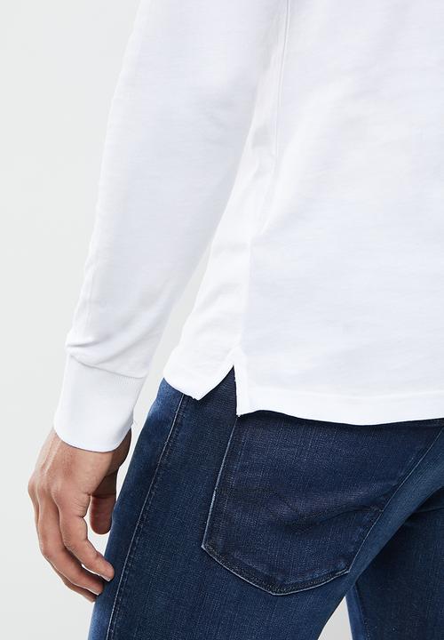 Replay - Replay long sleeve golfer - white
