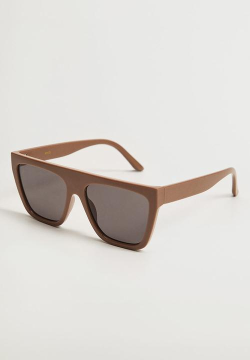 MANGO - Acetate frame sunglasses - medium brown