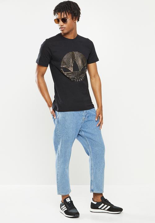adidas Originals - Deco trefoil tee - black