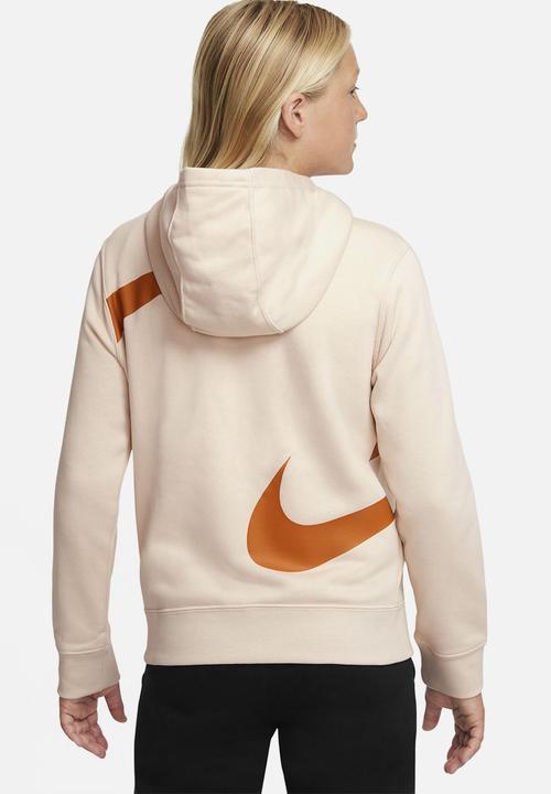 Nike - B nsw swoosh flc fz  - stone