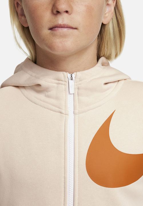 Nike - B nsw swoosh flc fz  - stone