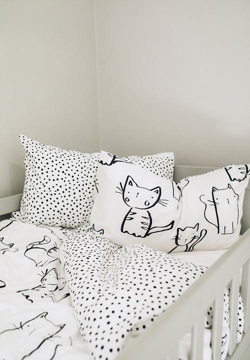 Phlo Studio - Kitties duvet cover set- white