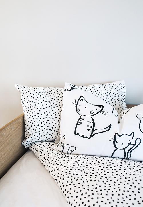 Phlo Studio - Kitties duvet cover set- white