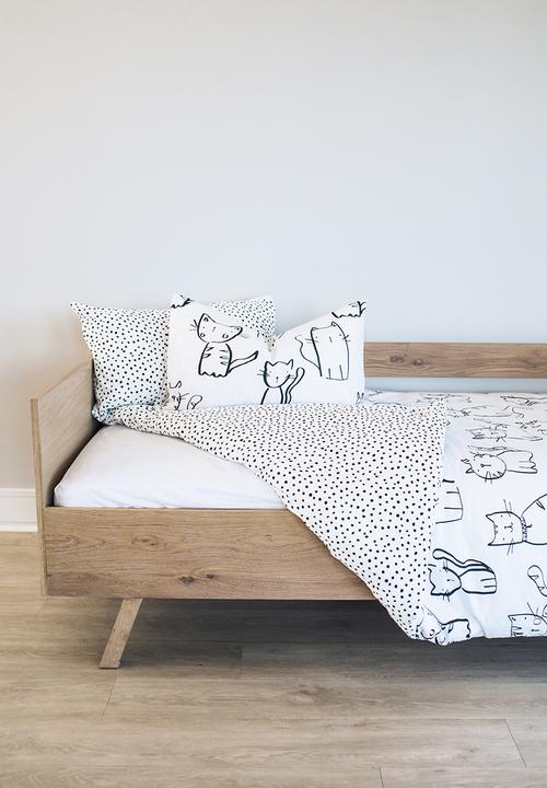 Phlo Studio - Kitties duvet cover set- white