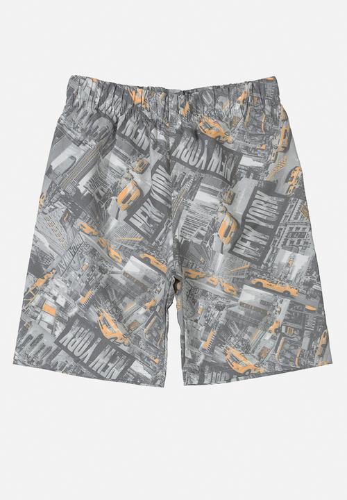 Bee Loop - Car tee & shorts set - grey