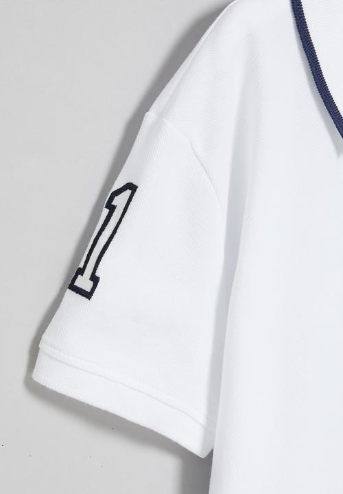 POLO - Boys kyle numerical golfer - white