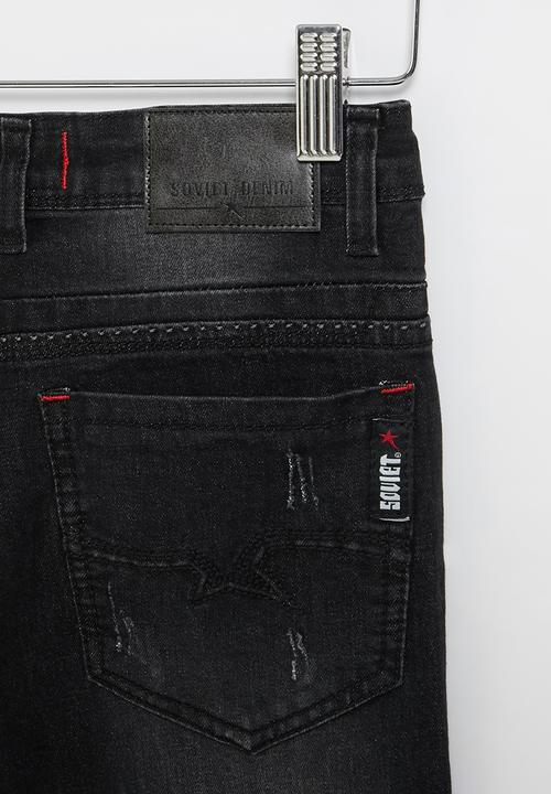 SOVIET - B nitto boys skinny denim - black