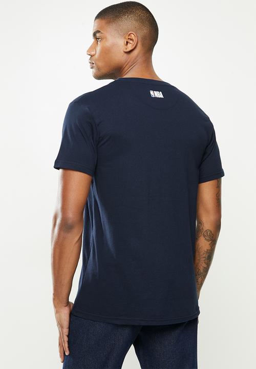 NBA - Icon logo NBA straight hem printed t-shirt - navy