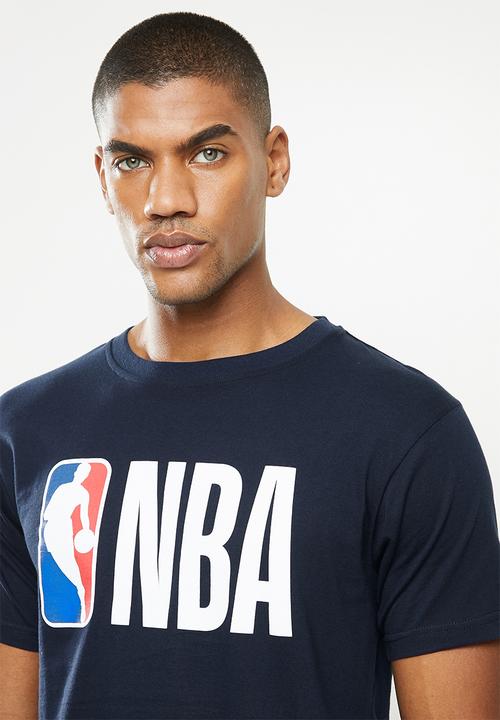 NBA - Icon logo NBA straight hem printed t-shirt - navy