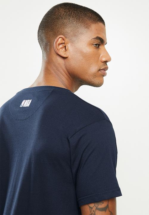 NBA - Icon logo NBA straight hem printed t-shirt - navy