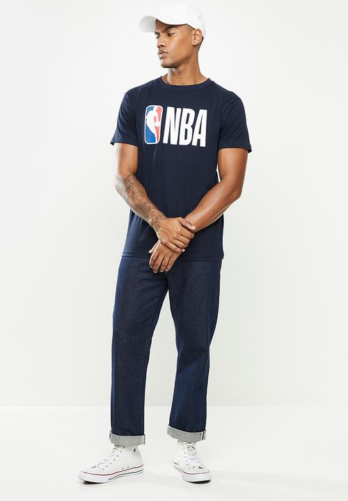 NBA - Icon logo NBA straight hem printed t-shirt - navy