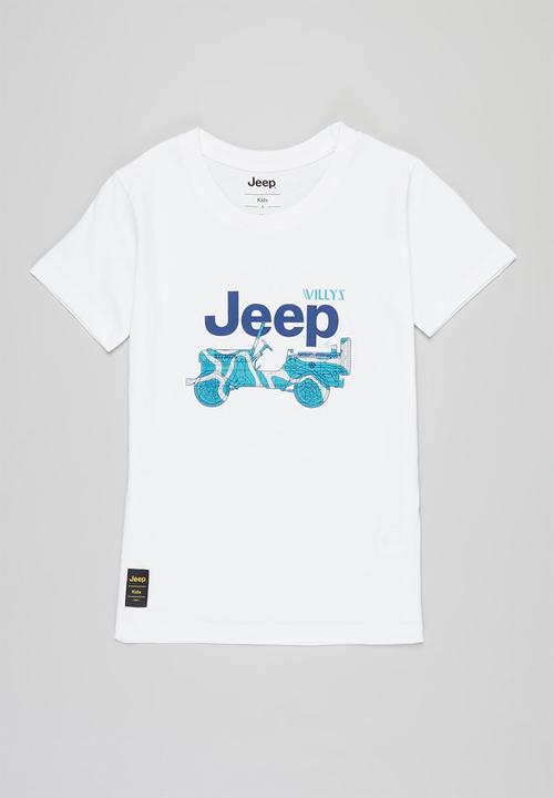 JEEP - Boys short sleeve graphic tee - white
