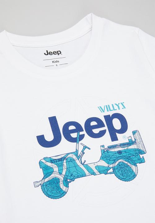 JEEP - Boys short sleeve graphic tee - white