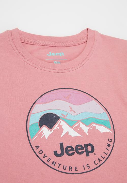 JEEP - Girls short sleeve graphic tee - pink