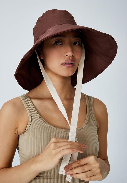 Rubi - Alice wide brim sun hat - acorn
