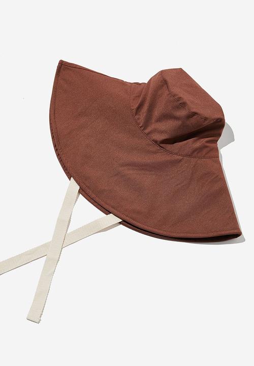 Rubi - Alice wide brim sun hat - acorn