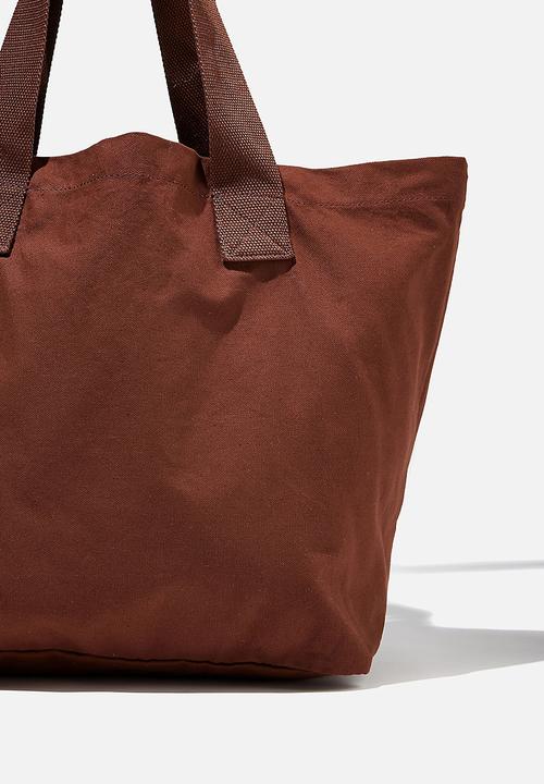 Rubi - Canvas tote bag - sienna brown