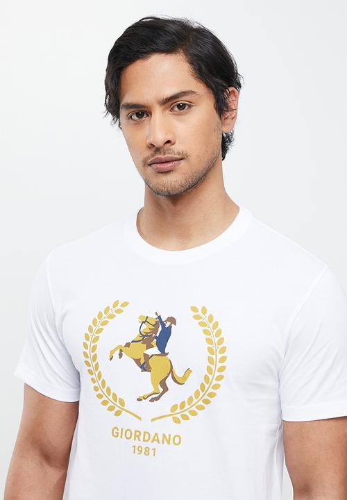 Giordano - Napo print tee - white 