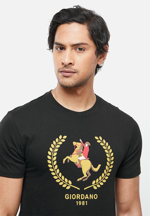 Giordano - Napo print tee - black 