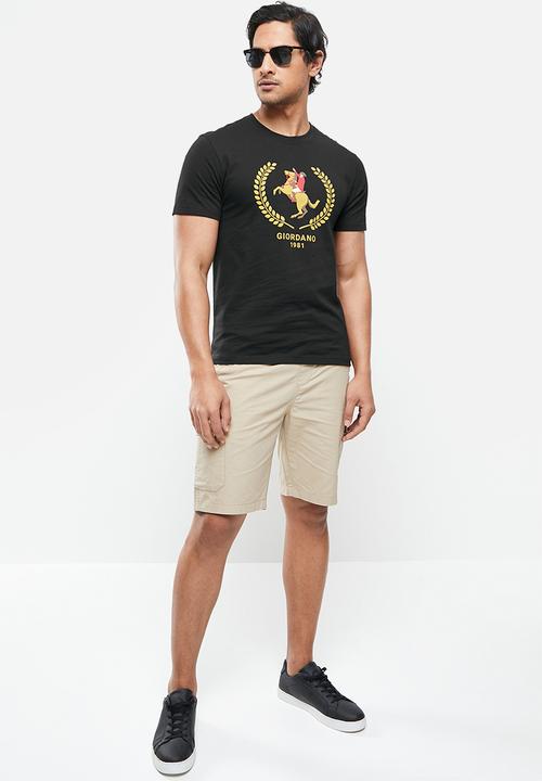 Giordano - Napo print tee - black 