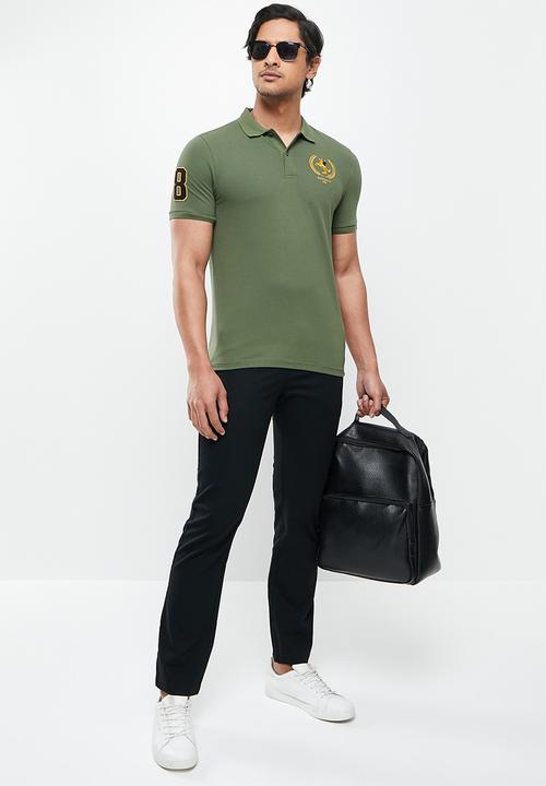 Giordano - Napoloen embroid golfer - grey 