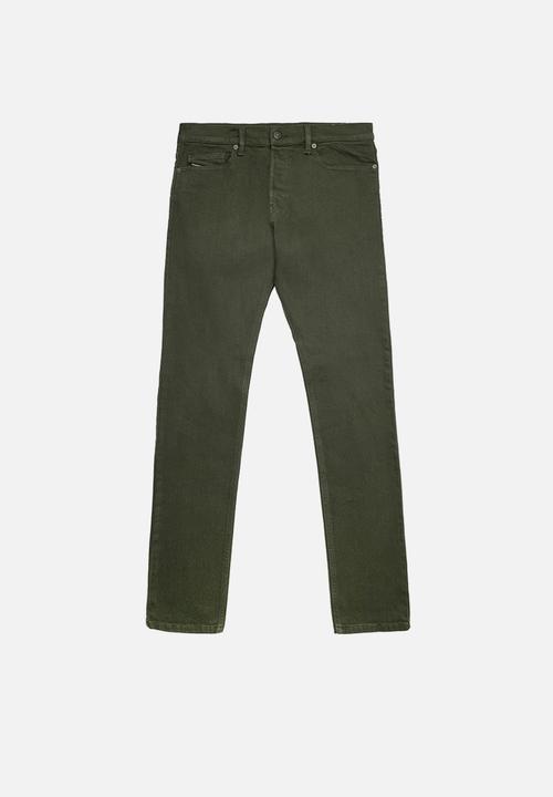 Diesel  - D-luster slim fit jeans - military green 