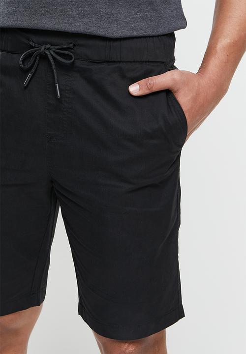 Giordano - Cotton ds1 short - black