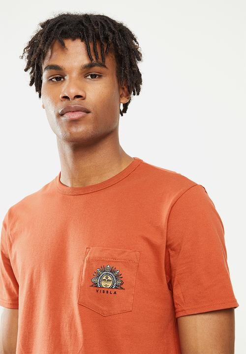 Vissla  - Sun god organic pkt tee - rusty red
