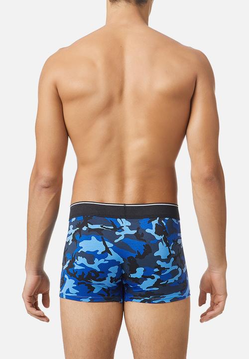 Diesel  - Umbx-damien three pack boxer-shorts - black & navy 