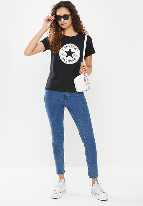 Converse - Hybrid flower chuck patch infill classic tee - black