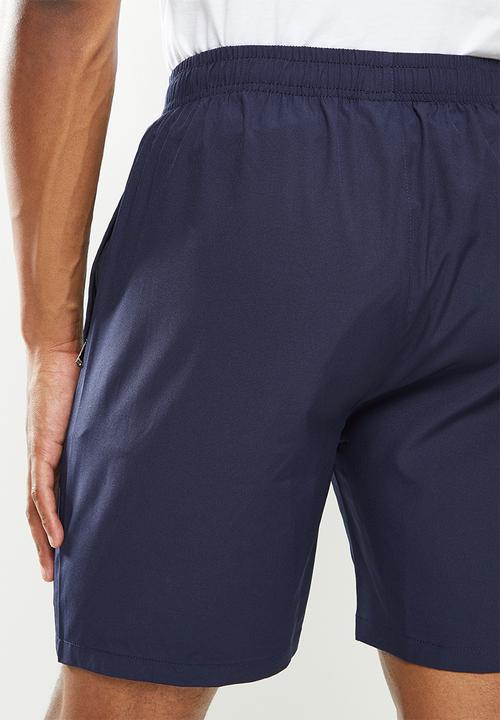 basicthread - Elastic waistband plain shorts - navy