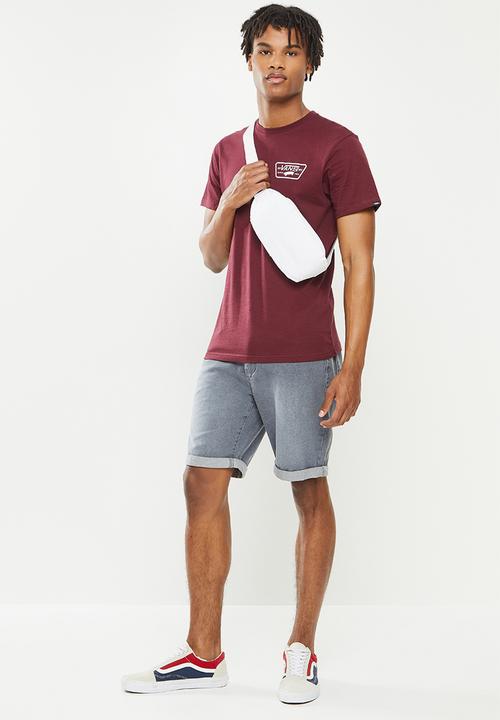 Vans - Full patch back short sleeve - burgundy