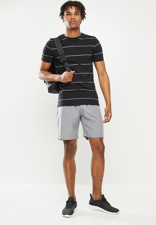basicthread - Elastic waistband plain shorts - grey