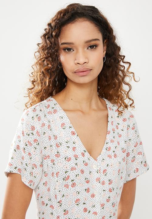 RVCA - Once more dress - white