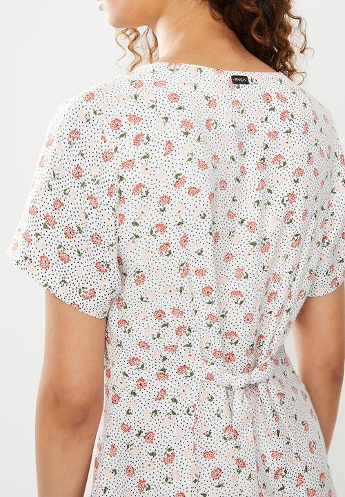RVCA - Once more dress - white