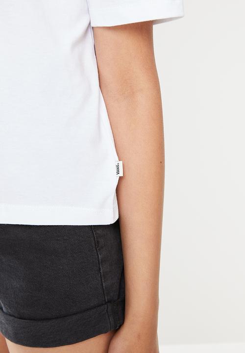 Vans - Rose garden boxy tee - white