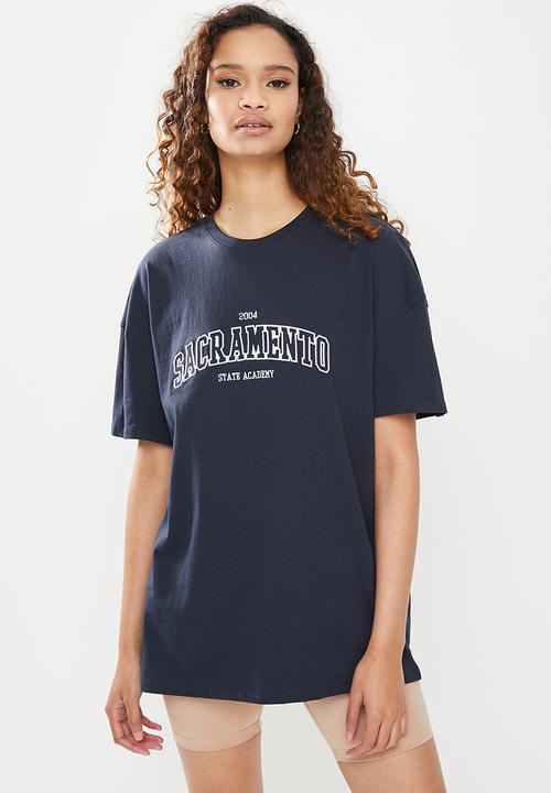 Factorie - Original relaxed graphic tee - navy