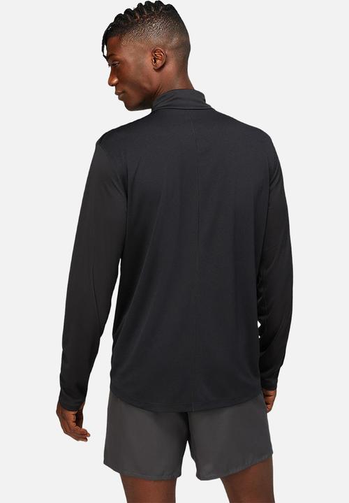 ASICS - Core long sleeve 1/2 zip top - black