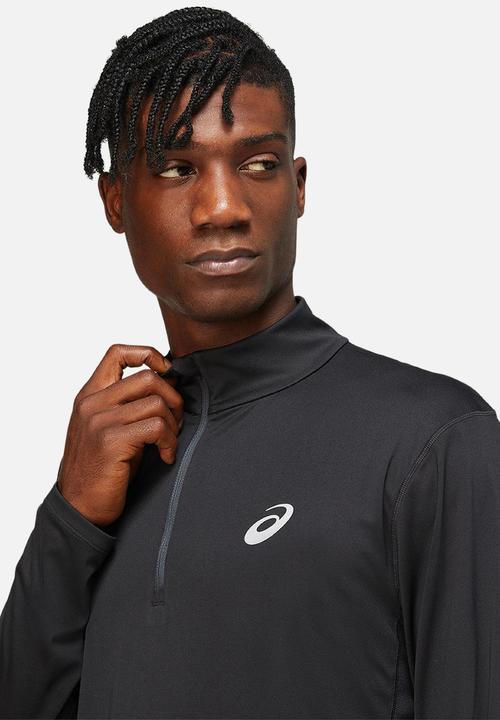 ASICS - Core long sleeve 1/2 zip top - black