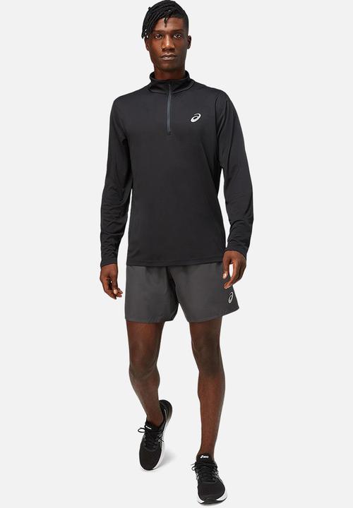 ASICS - Core long sleeve 1/2 zip top - black