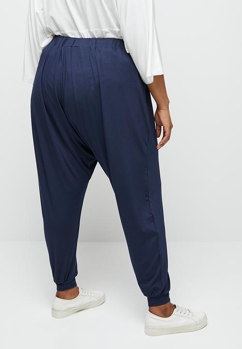 edit Plus - Drop crotch harem - navy